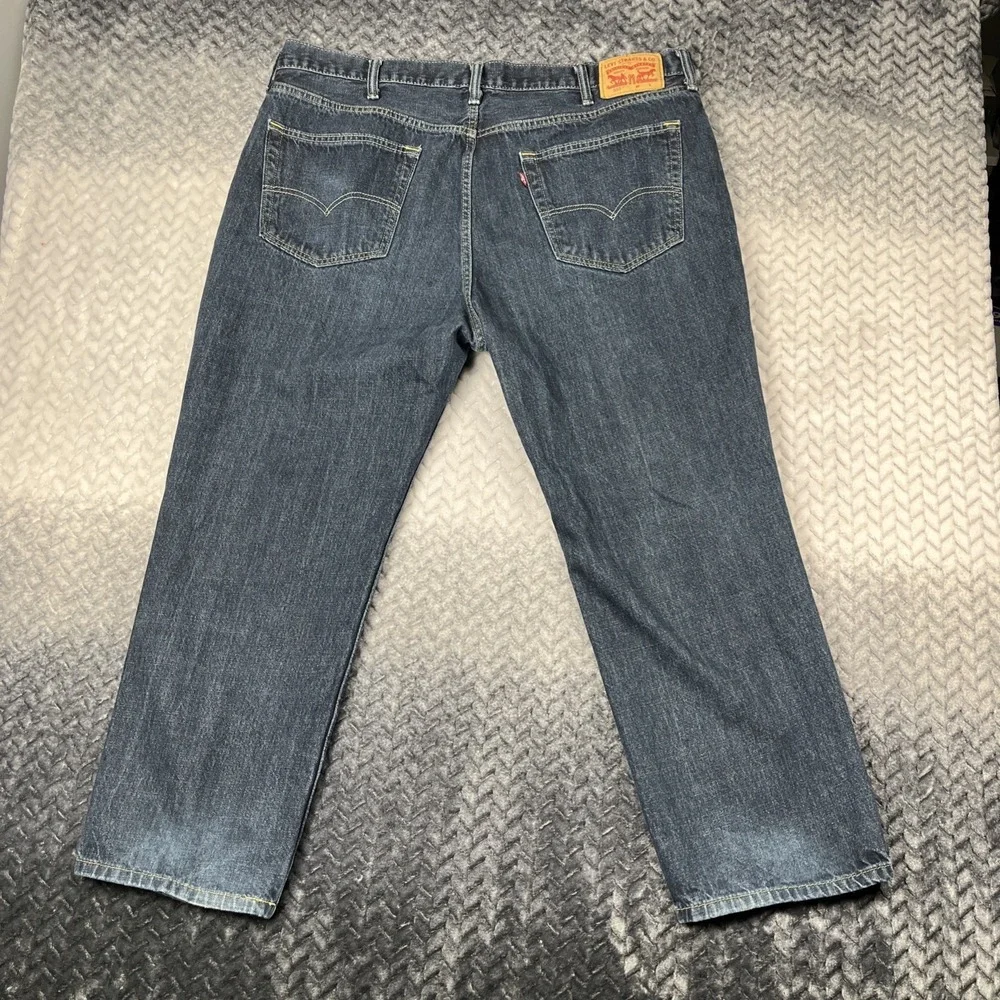Levi's‎ 559 Relaxed Straight Jeans Mens 44x30 Dark Wash Blue 5 Pocket Denim